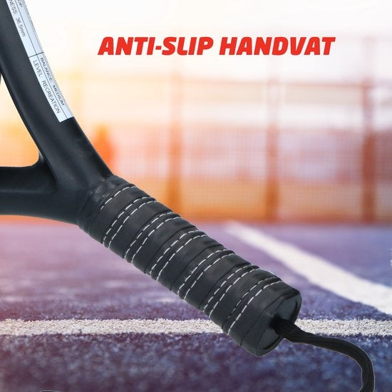 No Fear Padel Racket - Leichter Padel-Schläger - Schwarz