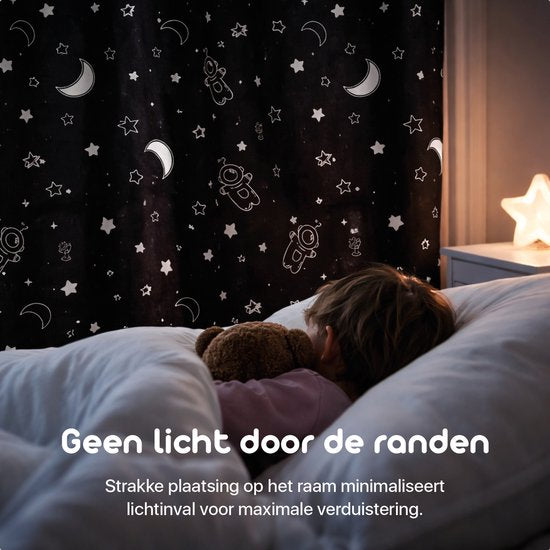 Lunae Tragbarer Verdunkelungsvorhang mit Saugnäpfen – 200 x 130 cm – Verdunkelungsstoff in Schwarz – 100 % lichtundurchlässiger Blackout-Vorhang – Alternative zu verdunkelnder Fensterfolie – Verdunkelungsvorhänge