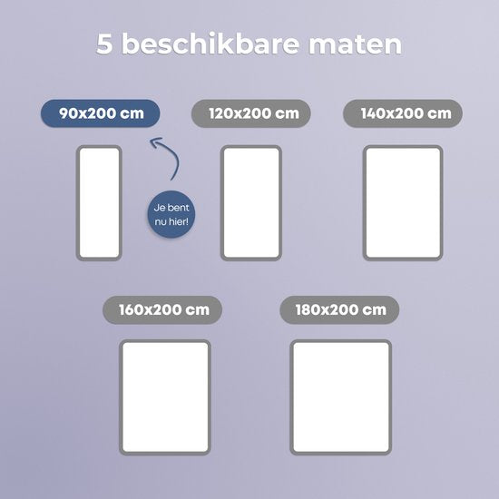 CozySense Basic Matratze 90 x 200 cm – Einzelbett – CertiPUR-US-PU-Schaum – abnehmbarer OEKO-TEX-Bezug – 13 cm dick – mittlerer Härtegrad