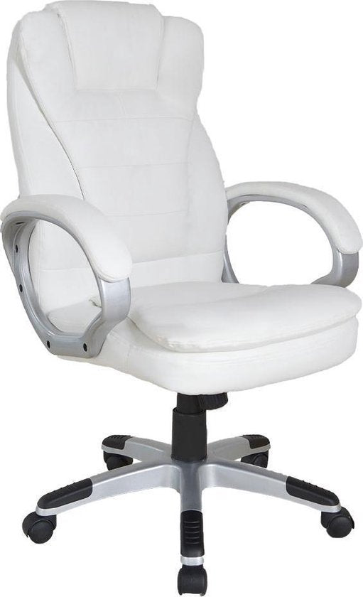 VDD Gaming Schreibtischstuhl - Ergonomisch verstellbar - Weiß - 62x50x115cm