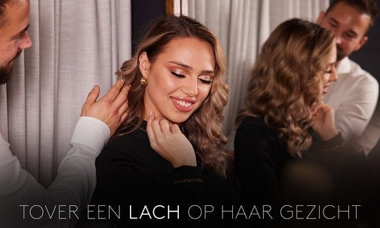 Laura Ferini Damen Halskette Per Sempre Silber - Silber Halskette mit Anhänger - 18K Weißgold vergoldet - Halskette - Halskette - Schmuck - Damen Halskette mit Anhänger