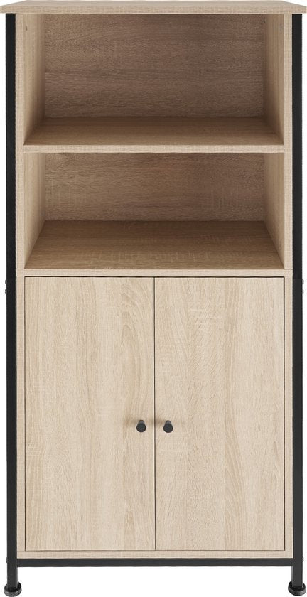tectake - Wandschrank Doncaster 60x38x125cm - Industrie hellbraun