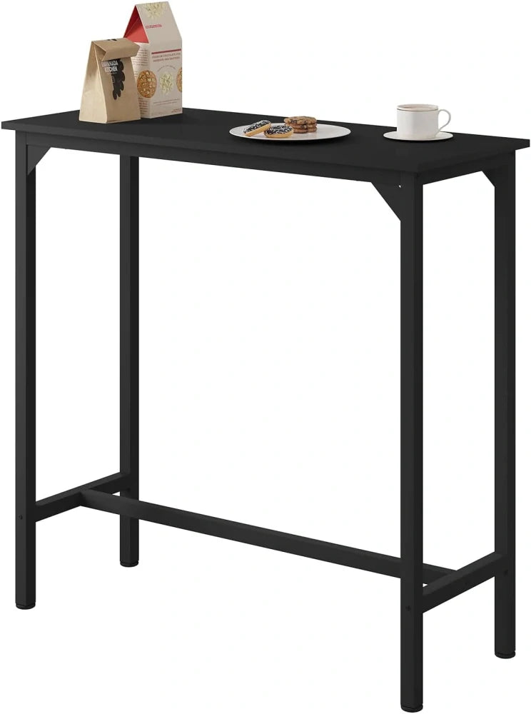 Eugad Bartisch, hoher Konsolentisch – Schwarz – 100 x 40 x 100 cm