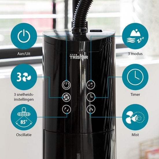 Tristar VE-5884 Nebelgebläse - Durchmesser 40 cm - Ionisator - Timerfunktion