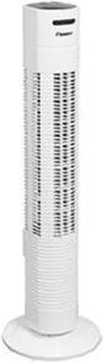 Bestron Turmventilator mit Fernbedienung, Ventilator mit 3 Geschwindigkeitsstufen & 75Â° Grad Drehfunktion, inkl. Timer, Höhe: 78 cm, 35W, AFT770WRC, Farbe: weiß