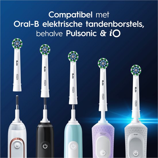 Oral-B Cross Action Pro - Bürstenköpfe - Mit CleanMaximiser Technologie - 10 Stück - Kompatibel mit elektrischen Zahnbürsten