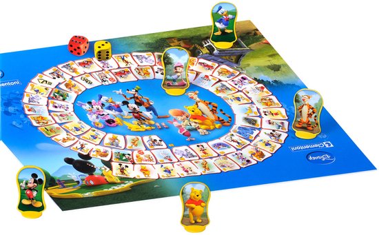 Clementoni Brettspiel – Gänsespiel Disney – Gesellschaftsspiel für die Familie – Kinder ab 6 Jahren