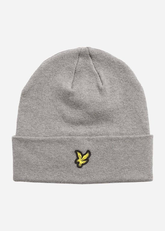 Lyle & Scott Mütze aus Wollmischung, grau – Einheitsgröße – Herren