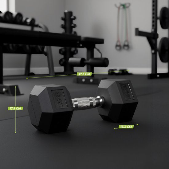 VirtuFit Hexa Dumbbell Pro – 22,5 kg – Sechskant-Hantel – Krafttraining – pro Stück