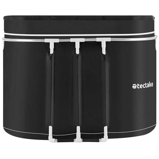 tectake® Eisbad Espoo – Ice Bath – Sitzbad – 105 x 70 x 66 cm – 375 Liter - Zusammenklappbare Eisbadwanne mit Aluminiumrahmen und Schutzhülle – 3-fach isoliert – inklusive Tragetasche und Wasserkissen