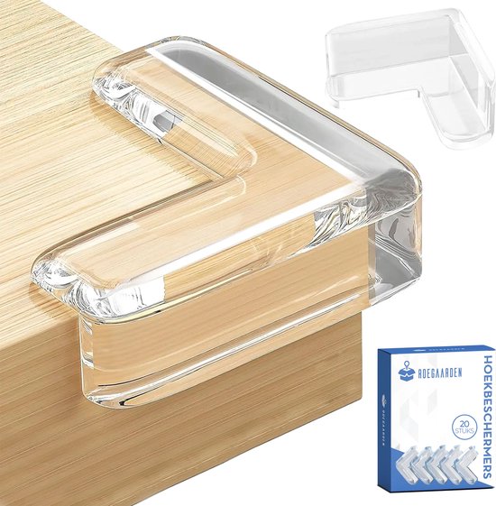 Roegaarden Corner Protector Baby - Tisch-Eckschutz - Stoßfänger - 20 Stück - Transparent
