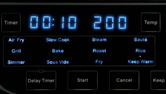 Power XL Multicooker – 12-in-1-Kochgerät mit AirFryer-Funktion – zum Frittieren, Kochen, Braten und als Elektrogrill – Versandhandelsausgabe