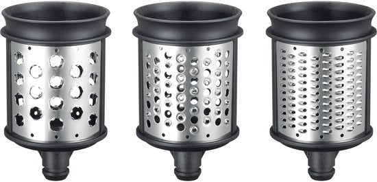 KitchenAid 5KSMEMVSC – Trommelreibe-Set – Gemüseschneider und Reibe