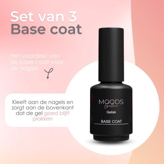 Moods Gellac - Unterlack - Nagellack - Gel Paint Starter Pack - Nägel - Gel Paint Set - 15 ML