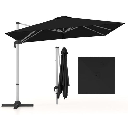 Coast Sunshade - Dreh- und Kippvorrichtung - Polyester - 300 x 300 x 261 cm - Braun