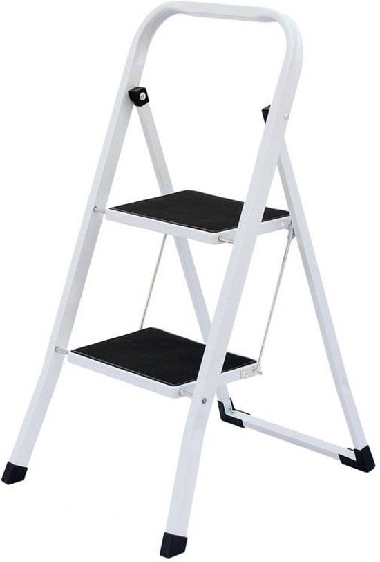 Benson klappbare Haushaltsleiter 2 Stufen - Anti-Rutsch - 70cm - Bis zu 150 kg