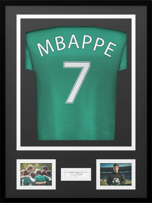 Avalo Bilderrahmen Aluminium - Einrahmung Fußballtrikot - 3D Box Frame - 60x80 CM - Schwarz - Tiefer Rahmen - Einrahmung Trikot im Bilderrahmen