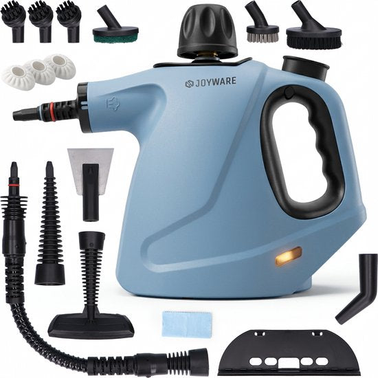 Joyware® 18-in-1-Dampfreiniger S2 – Handdampfreiniger mit Steam Lock – Teppich- und Fleckenreiniger für Sofa, Badezimmer und Polster – Dampfreiniger – 1050 W – 450 ml