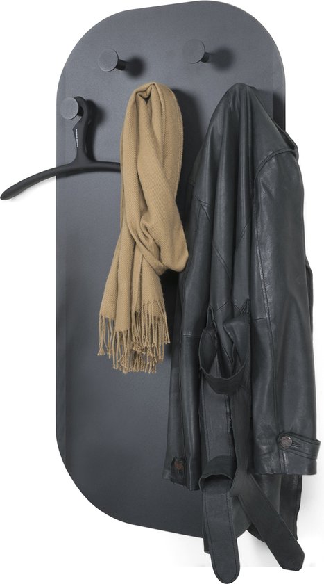 Spinder Design Garderobe „Espen“ – Schwarz – 5 Haken – Stahl
