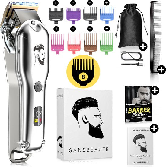 Professionelle kabellose Haarschneider - Haarschneider Herrenkopfhaar - Cheveux Haar - Haartrimmer - Friseur Haar Maschine - Haarschneider - Bart - Trimmgerät - Barbier Haarschneider - Barbier Trimmer - Friseur Kit