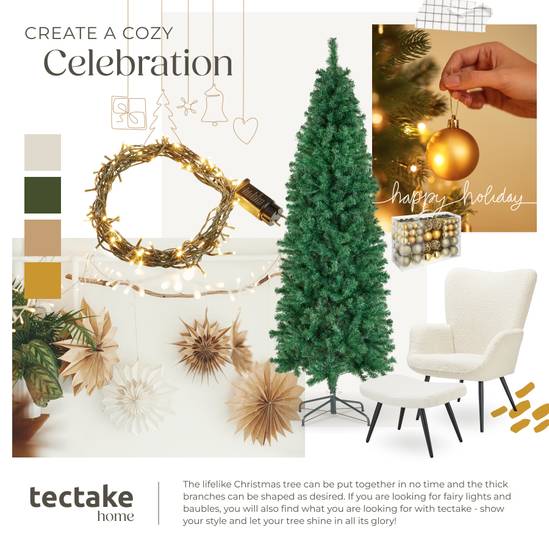 Tectake Weihnachtsbaum Comet 180 cm - Grün