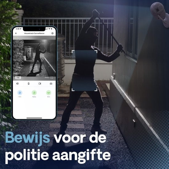 Housetrack Ãœberwachungskamera 1080P - IP Sicherheitskamera mit App - Wifi Sicherheitskamera - Smart Home - Kamera Sicherheit im Innenbereich