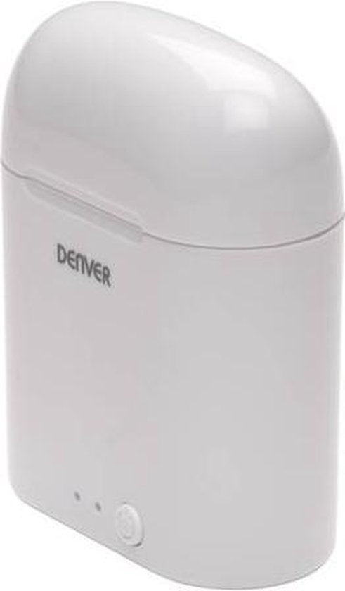 Denver Wireless Earbuds mit Ladeetui - Ohrhörer Wireless - Bluetooth - TWE36 - Weiß