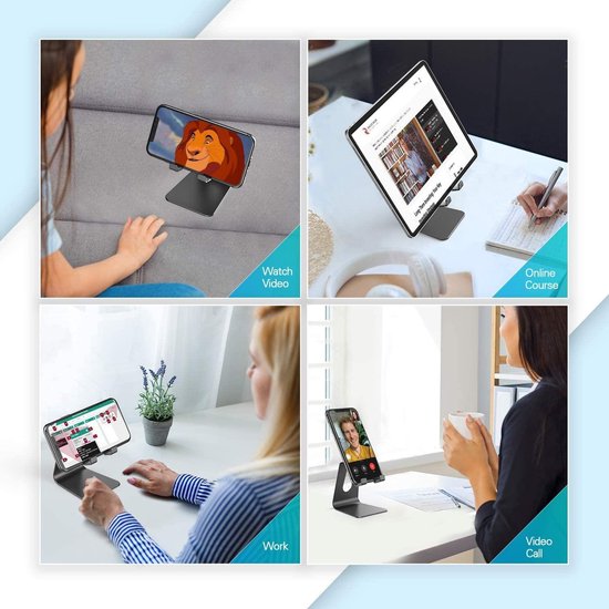 GarpexÂ® Telefonständer - Telefonständer - Telefonhalter Schreibtisch - Telefonhalter - Tablet-Halter - Tablet-Ständer - Tablet-Halter Schreibtisch - Universal - Farbe Gold