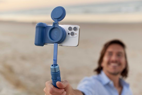 ShiftCam SnapPod magnetisches Handy-Stativ - magnetischer Selfie-Stick - Stativ - MagSafe-kompatibel - mit magnetischer Befestigung - Blue Jay (blau)