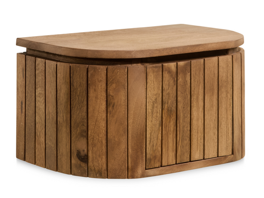 Multifurn Mokka V2 Hängender Nachttisch – Hellbraun – 40 x 30 x 25 cm