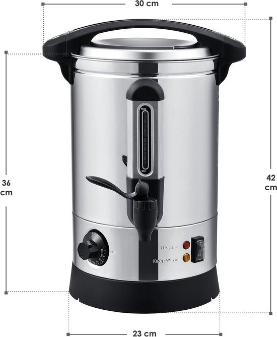 Edelstahl Glühweinkoker / Glühweinketel Teramo - 7 Liter - 1500 Watt