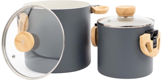 Bo-Camp – Urban Outdoor-Kollektion – Kochgeschirrset – Barbican – Aluminium – Induktion – 2-teilig