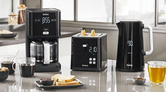 Tefal Smart'N Light KO8508 - 1.7L Wasserkocher - Schwarz - 5 verschiedene Temperatureinstellungen