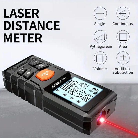 Livano Laser-Entfernungsmesser – Laser – Entfernungsmesser – Messgerät – Rangefinder – Digitales Maßband – Präzisionswerkzeug – 70 Meter