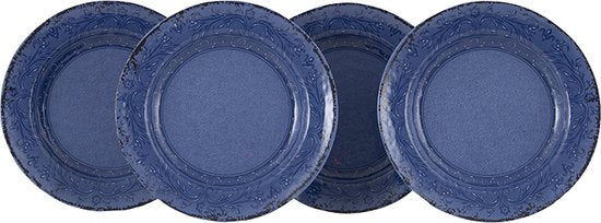 Gimex – Stone Line – Tiefes Tablett – Azure – 4 Stück