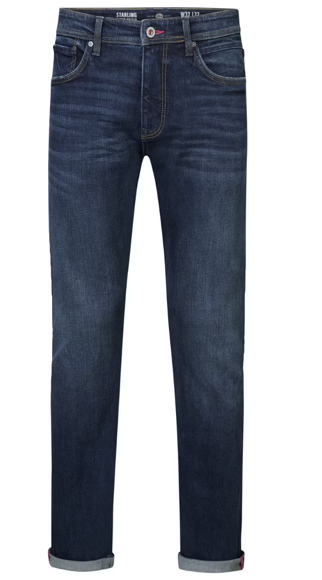 Petrol Industries Santiago Jeans – Dark Used – Größe 42 – Straight Fit