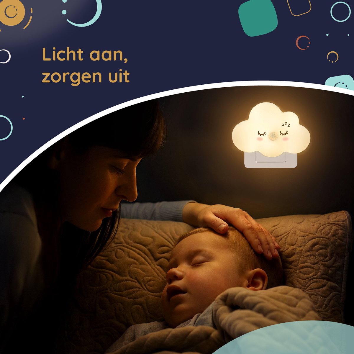 Numsy Lumo Babyzimmer-Nachtlicht - Bewegungssensor - 4 Helligkeitsstufen