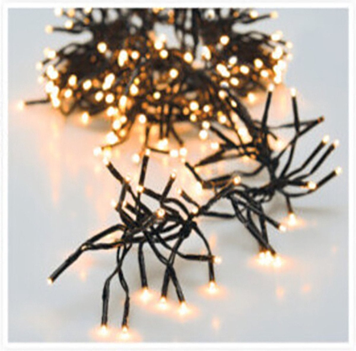 Nampook LED Weihnachtsbeleuchtung Mikrocluster – 1512 LEDs – Innen & Außen – 11 m – Warmweiß
