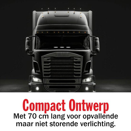 All Ride Auto Innenbeleuchtung 12V/24V - LED Streifen Auto und LKW - Stimmungsvolle Beleuchtung in 7 Farben - Autozubehör - 70cm