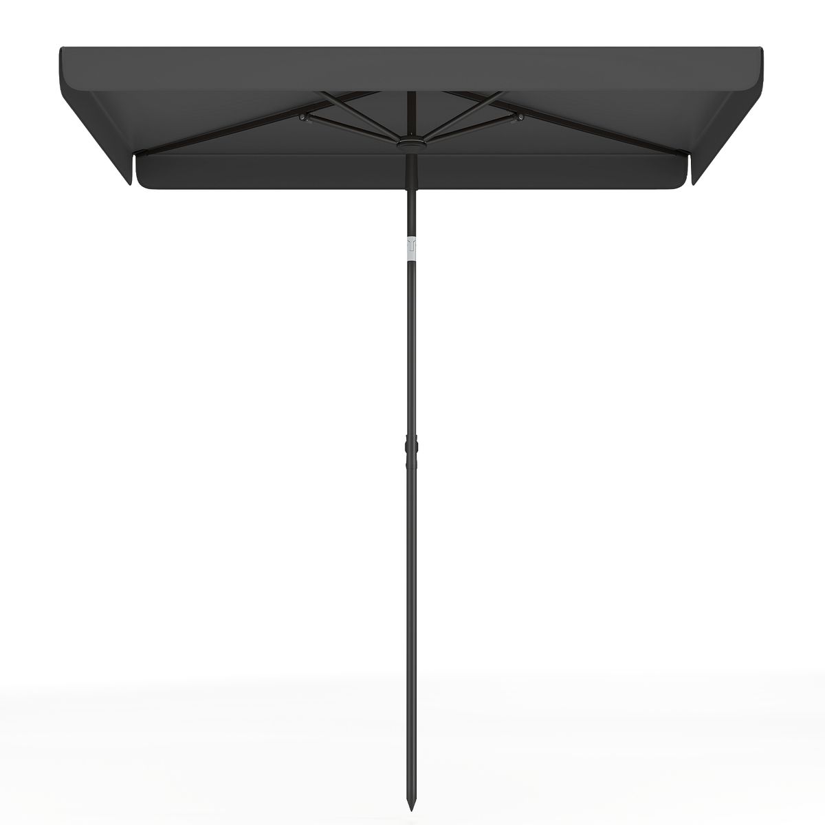 Coast Balkon-Sonnenschirm – rechteckig – neigbar um 30° – grau 200 x 130 cm