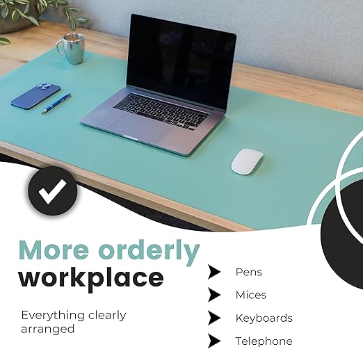 Wurk Schreibtischunterlage - 80 x 40 cm - türkis