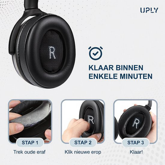 Ohrpolster-Set für JBL-Kopfhörer – E55BT-Ohrpolster – E55BT – Kunstleder mit Memory-Schaum