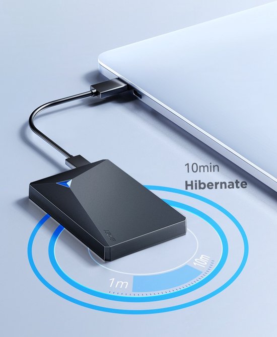 Dutch Wanted Space - Externe Festplatte - Festplatte - Schnelle Schreibgeschwindigkeit - 1TB Solid State Storage - Plug and Play - Tragbarer Speicher - Externer Speicher PC oder Laptop - USB 3.2 - Festplattenerweiterung