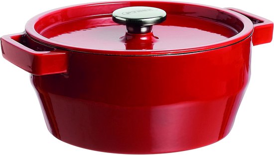 Pyrex Slowcook Gusseisentopf - Ø 24 cm - 3,6 l - Kirschrot