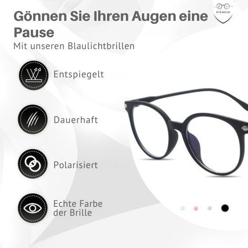 LC Eyewear - Displaybrille - Blaulichtbrille - Unisex - Mattschwarz