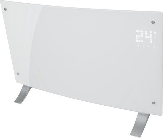 Klarstein energieeffiziente Elektroheizung für zu Hause, 2000 W, intelligenter, freistehender, energieeffizienter Konvektor mit Thermostat, schlankes, tragbares Design, leise Heizung, Speicherheizung und wandmontierte Flächenheizung