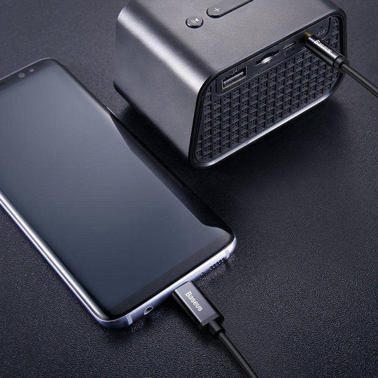 Baseus – Audiokabel – Stereo – 3,5-mm-Miniklinke – USB-C – 120 cm