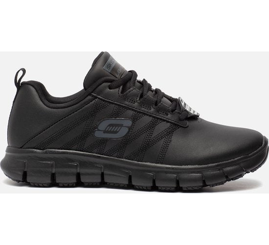 Skechers Work Relaxed Fit Sneaker, schwarz, Leder – Damen – Größe 36