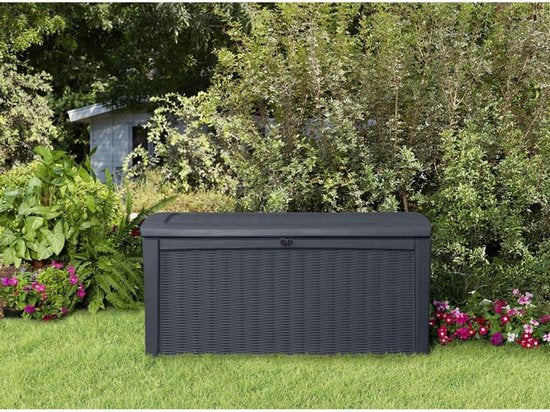 Keter - Borneo Aufbewahrungsbox - 416 Liter - 129,5 x 62,5 x 70 cm - Anthrazit