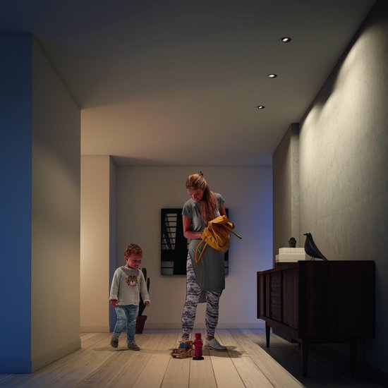 Philips Donegal Einbaustrahler - 3-Licht - grau - rund